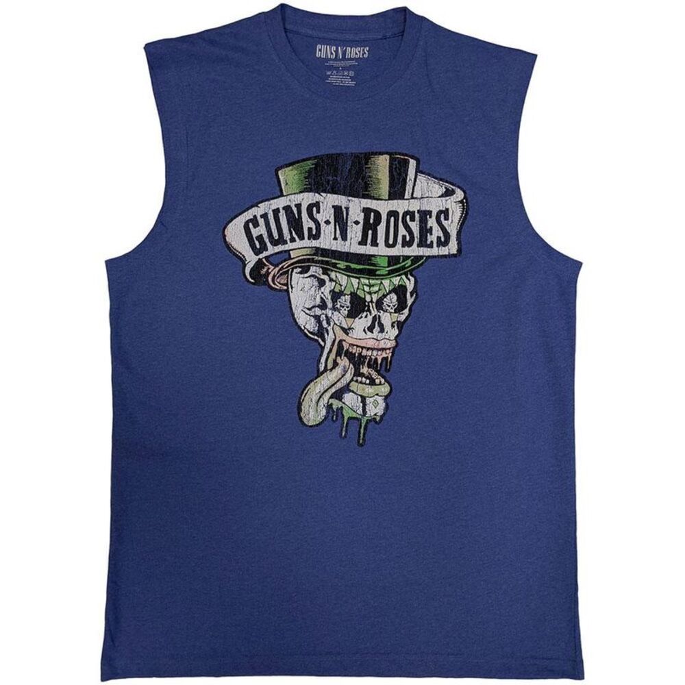 Guns N Roses Unisex Adult Top Hat Tank Top / Purple